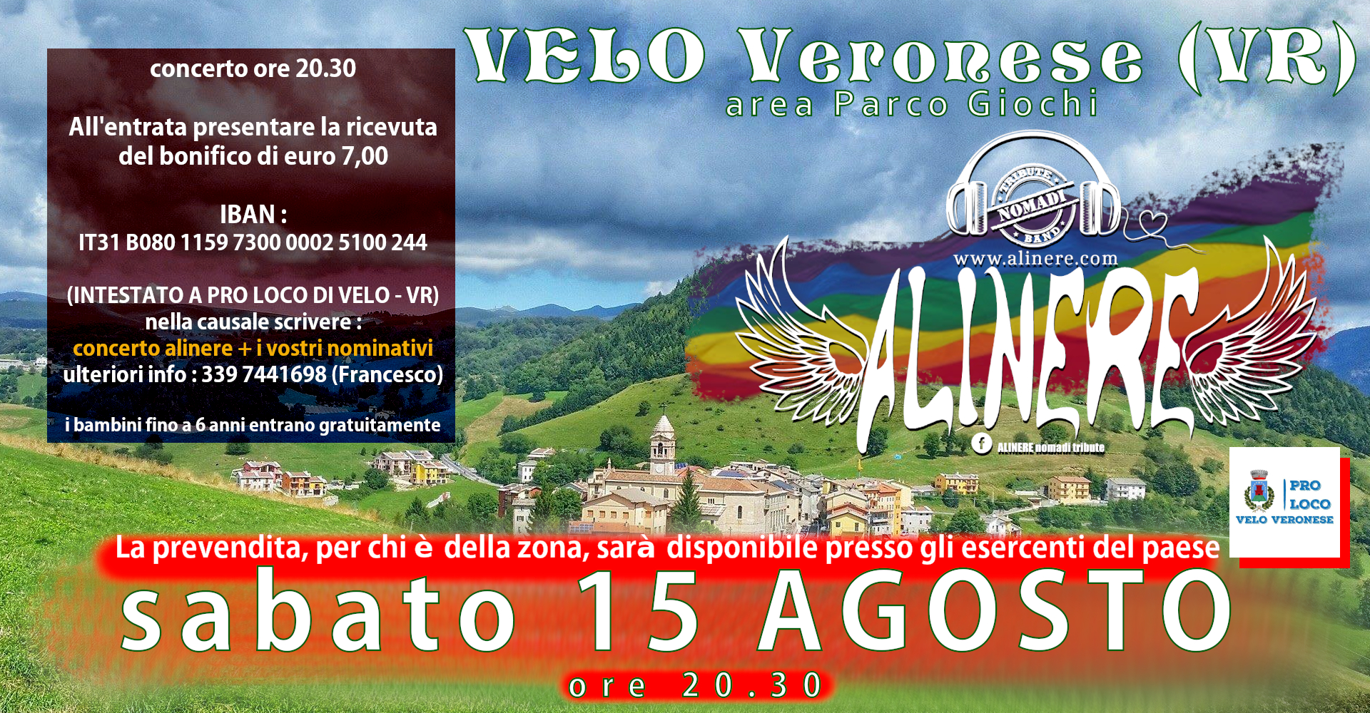 alinere 15 agosto velo vr